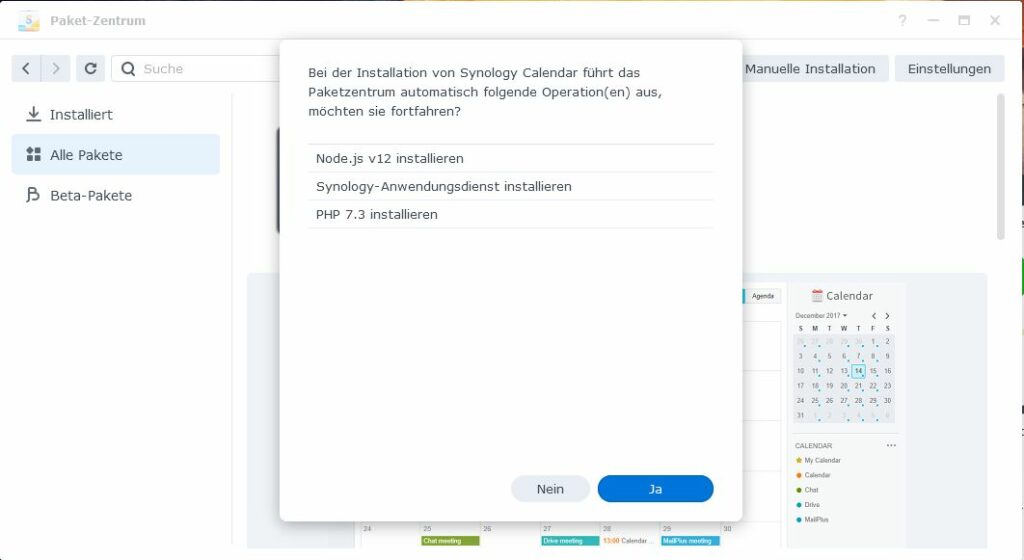 Synology Kalender-App "Calendar" (CalDAV) einrichten  heimnetz.de